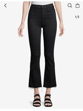 MOTHER The Hustler Ankle Fray jeans in the Not Guilty wash, Size 24